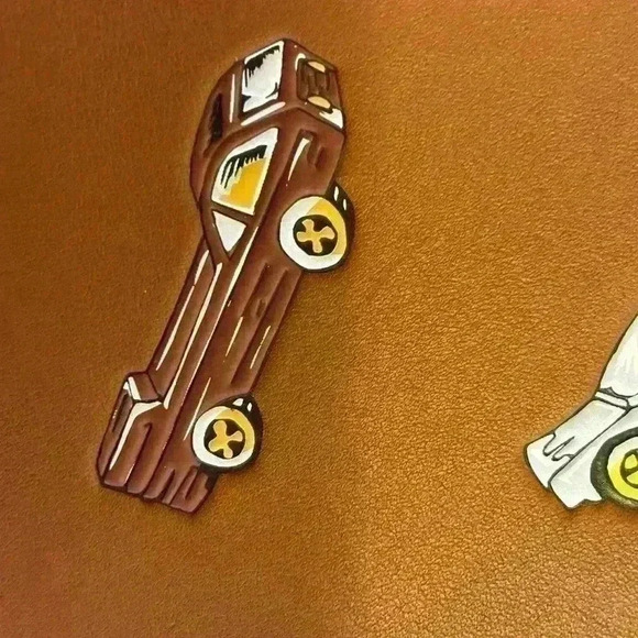 Coach Leather Car Embossed Envelope - Picture 3 of 10